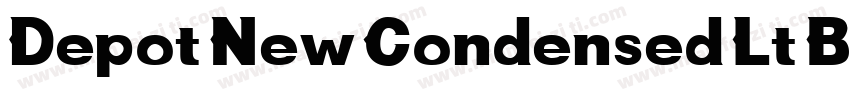 Depot New Condensed Lt Bold字体转换